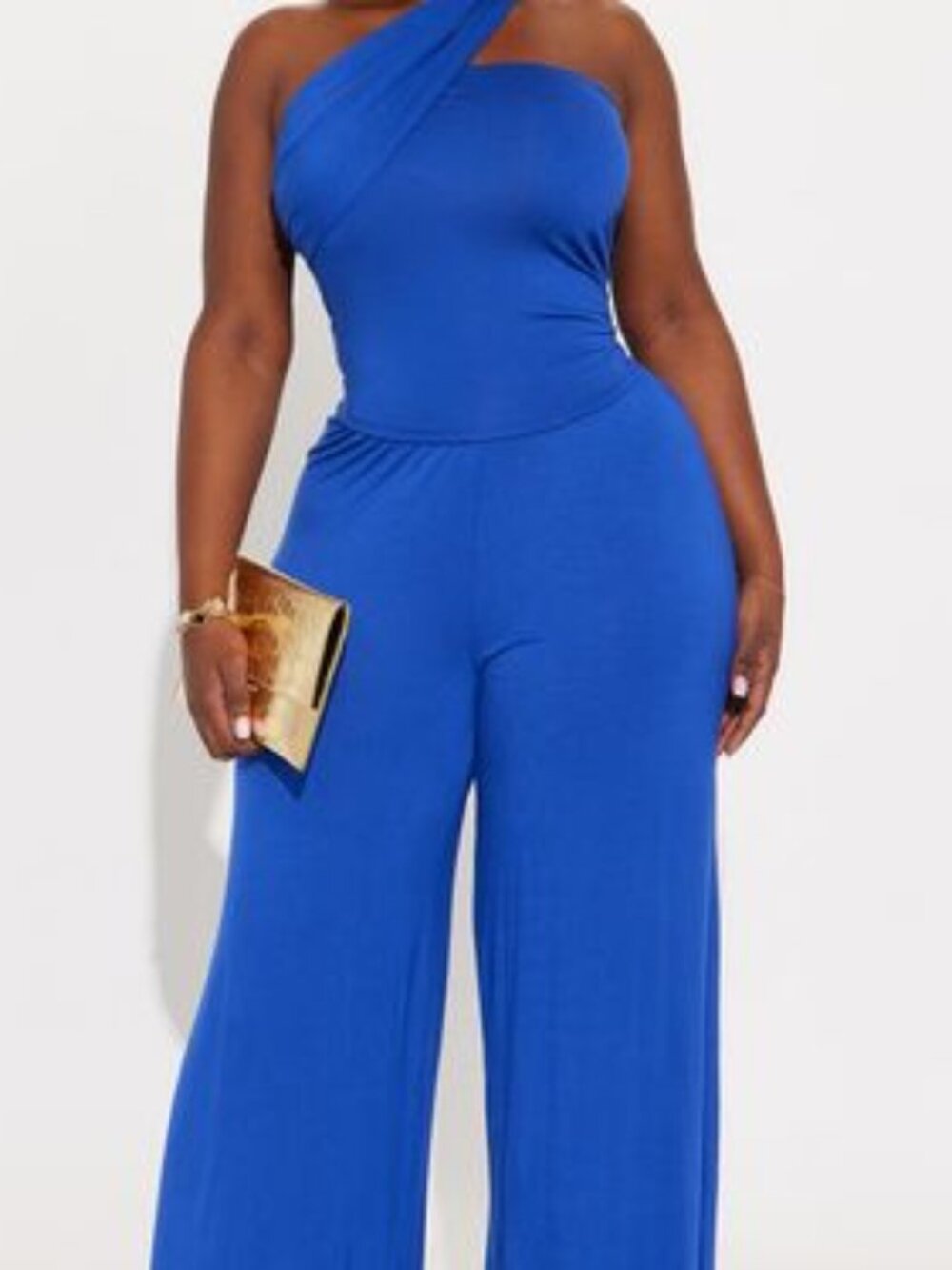 Mina Scarf Halter Pant Set - Royal - 2X